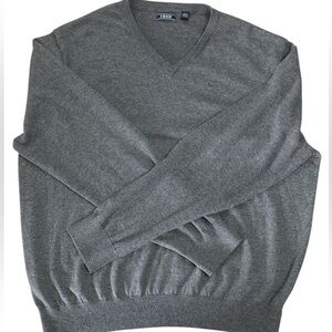 Izod Men's Charcoal V-Neck Sweater